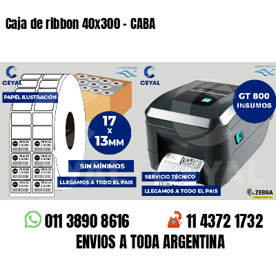 Caja de ribbon 40x300 - CABA