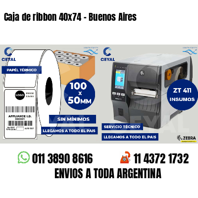 Caja de ribbon 40x74 - Buenos Aires