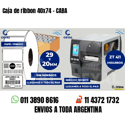 Caja de ribbon 40x74 - CABA