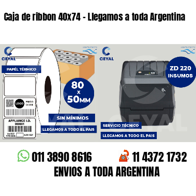 Caja de ribbon 40x74 - Llegamos a toda Argentina