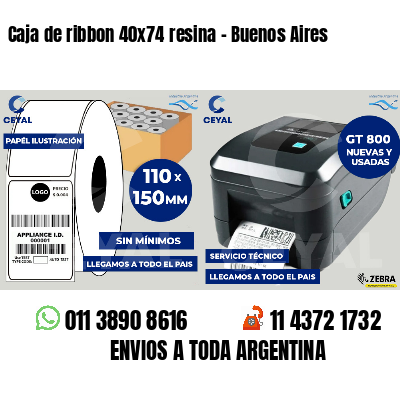 Caja de ribbon 40x74 resina - Buenos Aires