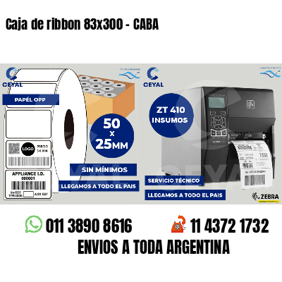 Caja de ribbon 83x300 - CABA
