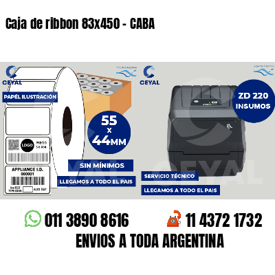 Caja de ribbon 83x450 - CABA