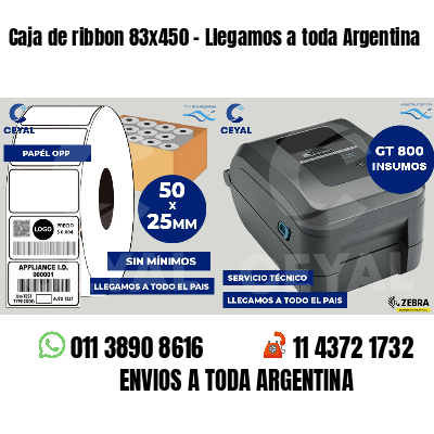 Caja de ribbon 83x450 - Llegamos a toda Argentina