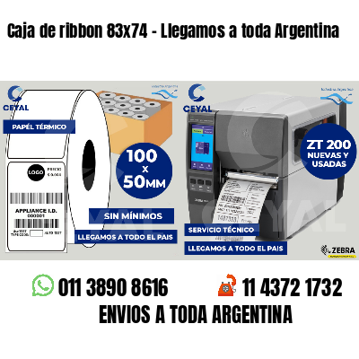 Caja de ribbon 83x74 - Llegamos a toda Argentina