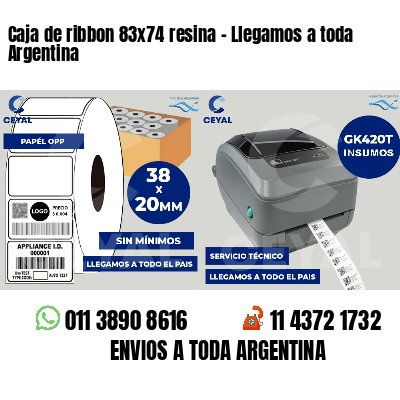 Caja de ribbon 83x74 resina - Llegamos a toda Argentina
