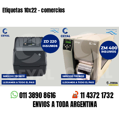 Etiquetas 10x22 - comercios