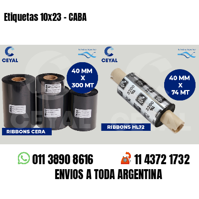 Etiquetas 10x23 - CABA