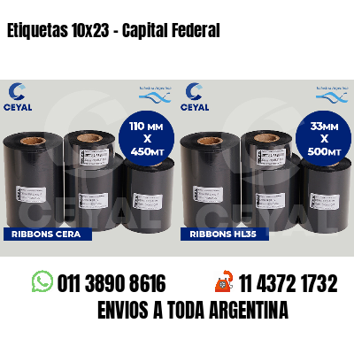 Etiquetas 10x23 - Capital Federal