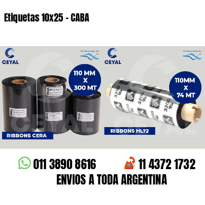 Etiquetas 10x25 - CABA