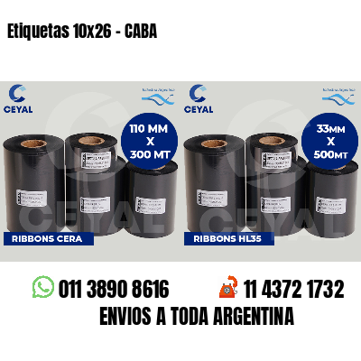 Etiquetas 10x26 - CABA