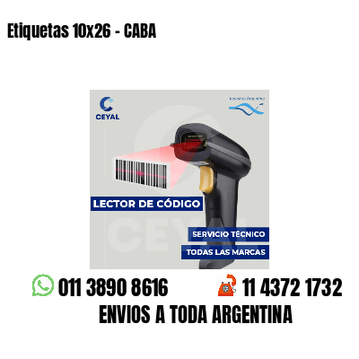 Etiquetas 10x26 - CABA
