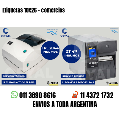 Etiquetas 10x26 - comercios