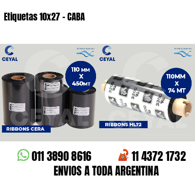 Etiquetas 10x27 - CABA