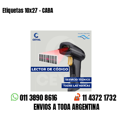 Etiquetas 10x27 - CABA