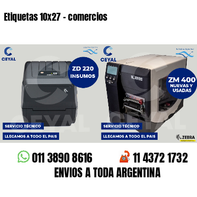Etiquetas 10x27 - comercios