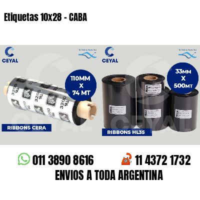 Etiquetas 10x28 - CABA
