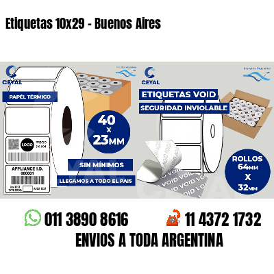 Etiquetas 10x29 - Buenos Aires