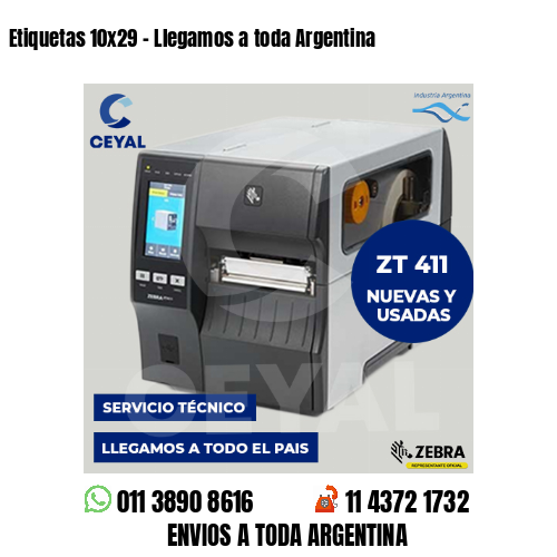 Etiquetas 10×29 – Llegamos a toda Argentina