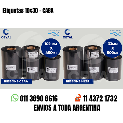 Etiquetas 10x30 - CABA