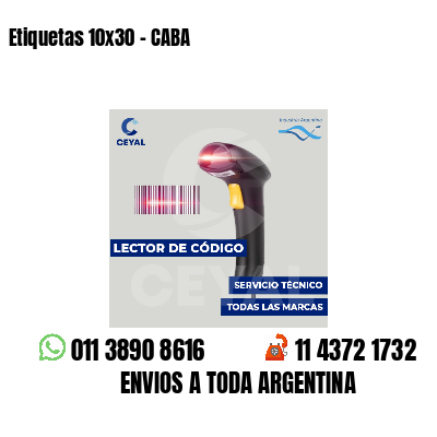 Etiquetas 10x30 - CABA