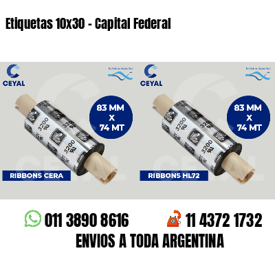 Etiquetas 10x30 - Capital Federal