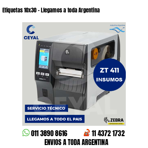 Etiquetas 10×30 – Llegamos a toda Argentina