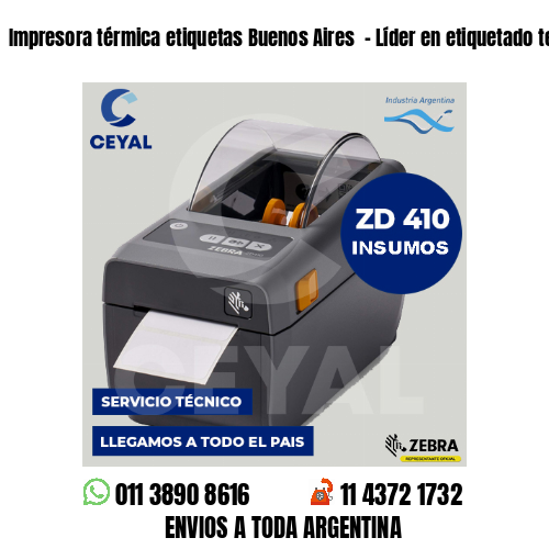 Impresora térmica etiquetas Buenos Aires  – Líder en etiquetado textil