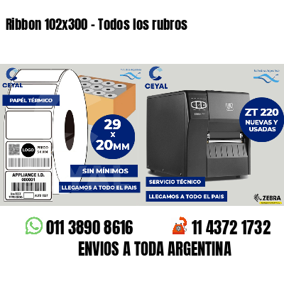Ribbon 102x300 - Todos los rubros