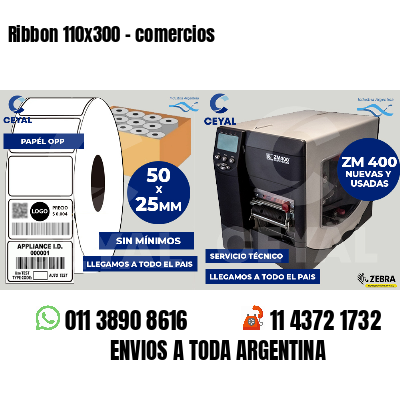 Ribbon 110x300 - comercios