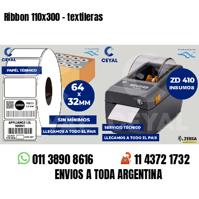 Ribbon 110x300 - textileras