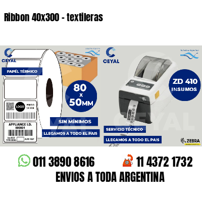 Ribbon 40x300 - textileras