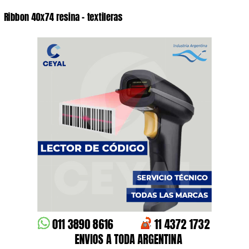 Ribbon 40x74 resina - textileras