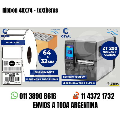 Ribbon 40x74 - textileras