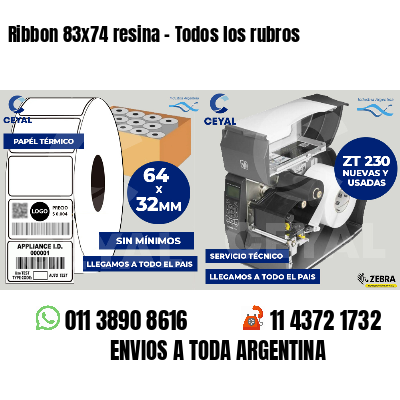 Ribbon 83x74 resina - Todos los rubros