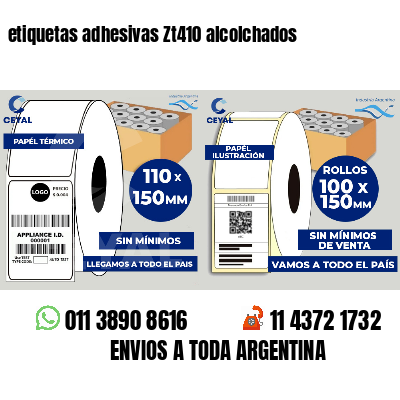 etiquetas adhesivas Zt410 alcolchados