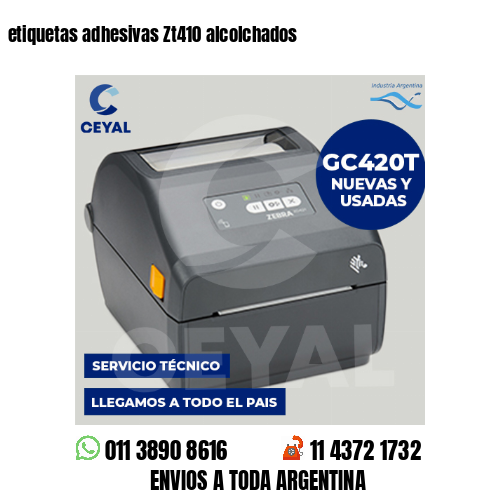 etiquetas adhesivas Zt410 alcolchados