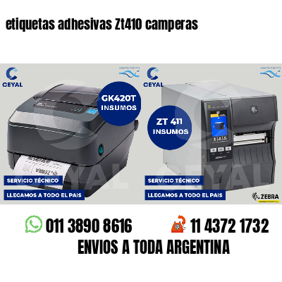 etiquetas adhesivas Zt410 camperas