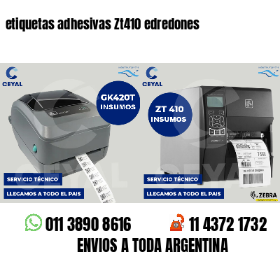 etiquetas adhesivas Zt410 edredones
