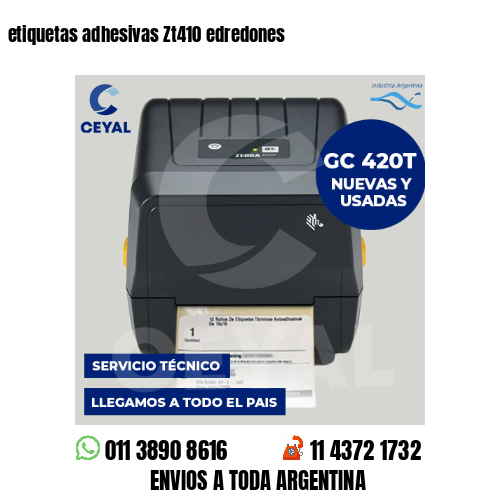 etiquetas adhesivas Zt410 edredones