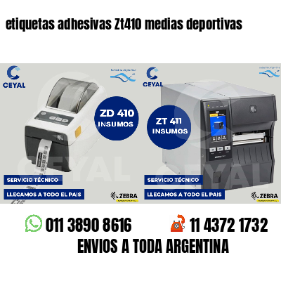 etiquetas adhesivas Zt410 medias deportivas