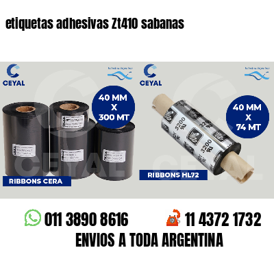 etiquetas adhesivas Zt410 sabanas
