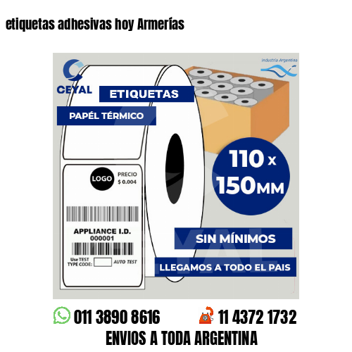 etiquetas adhesivas hoy Armerías