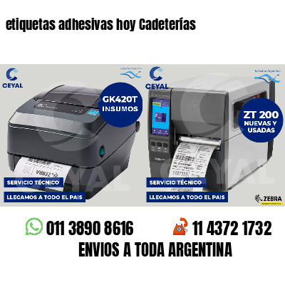 etiquetas adhesivas hoy Cadeterías