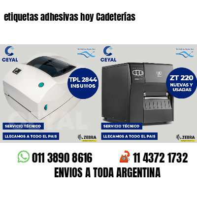 etiquetas adhesivas hoy Cadeterías