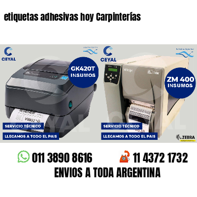 etiquetas adhesivas hoy Carpinterías