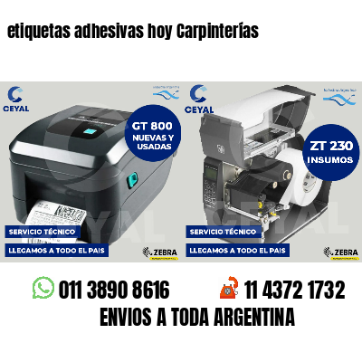 etiquetas adhesivas hoy Carpinterías