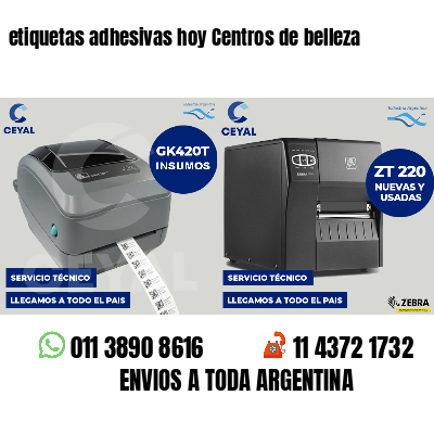 etiquetas adhesivas hoy Centros de belleza
