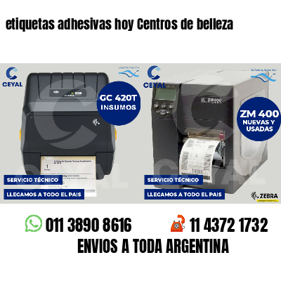 etiquetas adhesivas hoy Centros de belleza