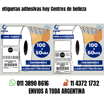 etiquetas adhesivas hoy Centros de belleza